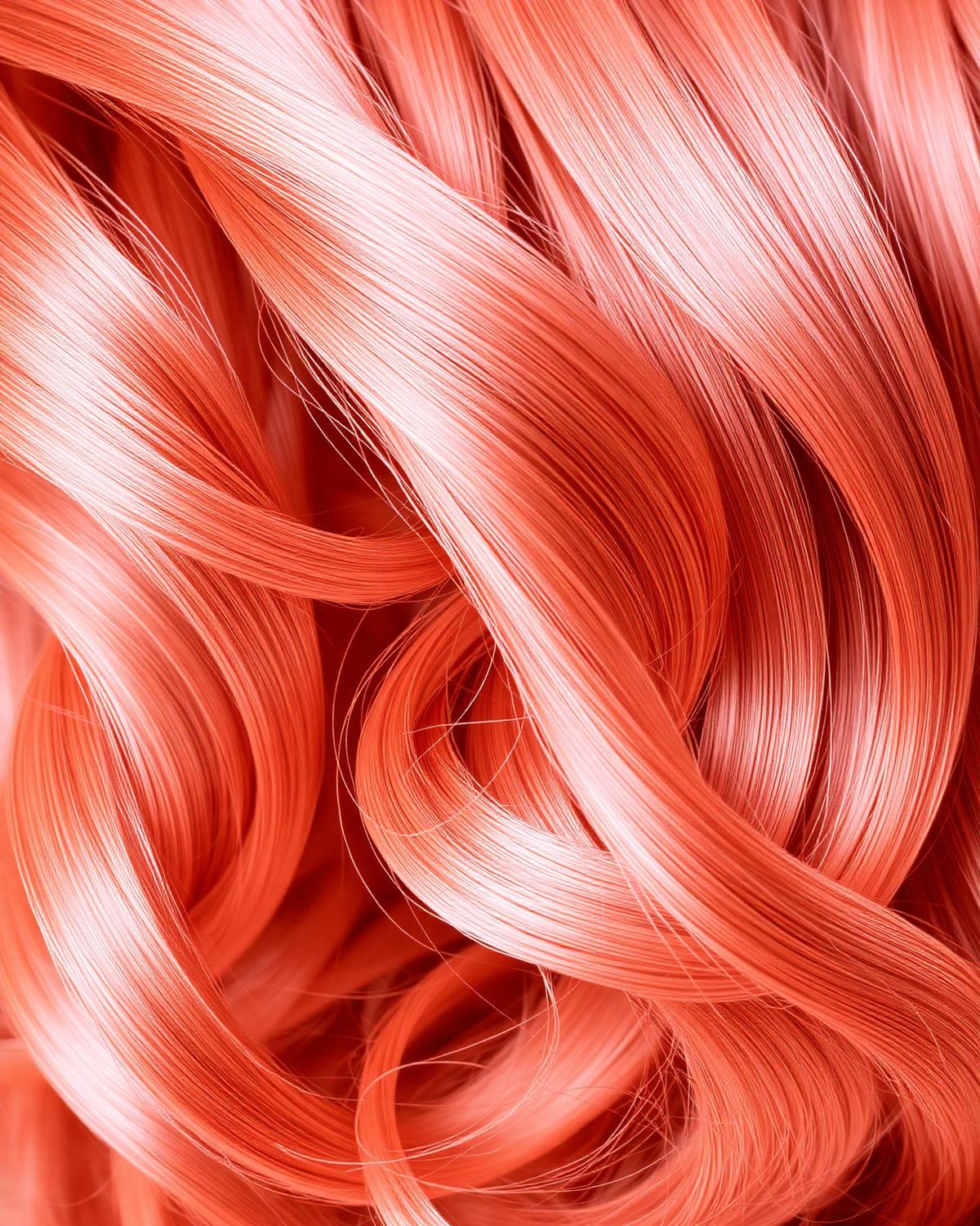 Close-up of soft glossy curls